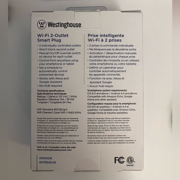 Wi-Fi 2-outlet smart plug - Picture 2 of 2